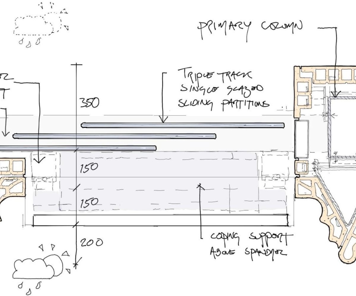 image 6 - sketch detail of plan section at wintergarden